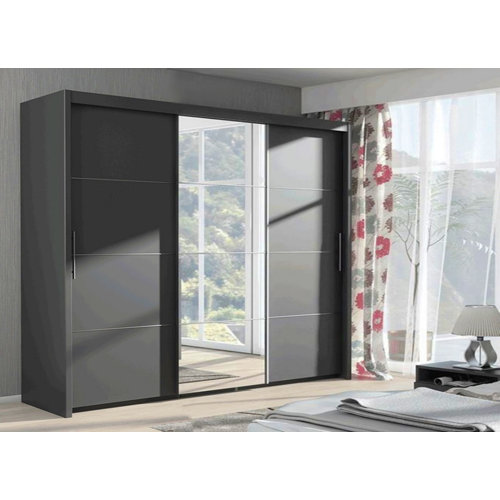 Zipcode Design Pressley 3 Door Sliding Wardrobe Wayfair.co.uk